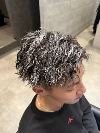 カラー パーマ メンズ ＿white鳳店/ 牧原彩乃のヘアスタイル