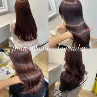 セミロング カラー mai 🎀 /  暖色カラー♡のヘアスタイル