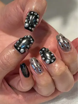 ネイル yume 大人ガーリーネイルのネイルデザイン