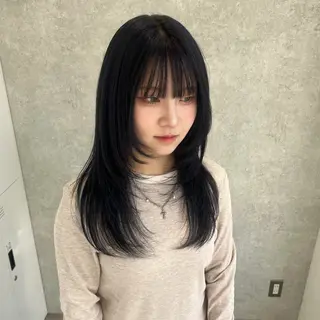 セミロング hiyori 【ﾌﾗﾐｭｰﾑ高崎】のヘアスタイル