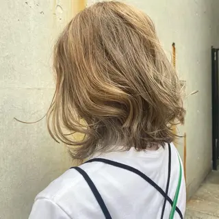 ミディアム カラー 黒澤 寛斗のヘアスタイル