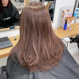 ミディアム 盛れる透明感カラー momokaのヘアスタイル