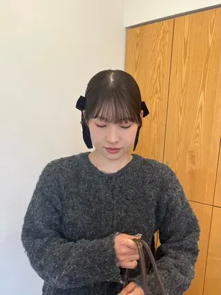 セミロング 透明感カラー🌼 沙奈のヘアスタイル