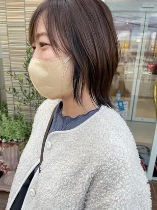 ミディアム 鶴岡で縮毛矯正なら お任せ！ハヤシナオミのヘアスタイル