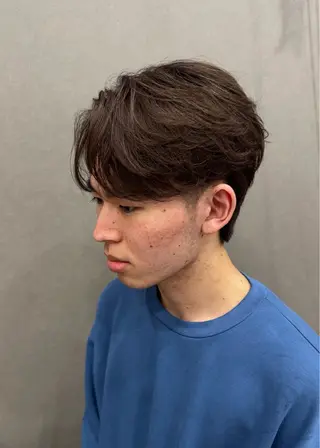 カラー パーマ メンズ ✨ブリーチ無しWカラ ー・メンズ✨佐藤秀太のヘアスタイル