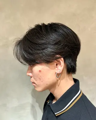 メンズ 横浜/メンズカット 曲がる縮毛矯正のヘアスタイル