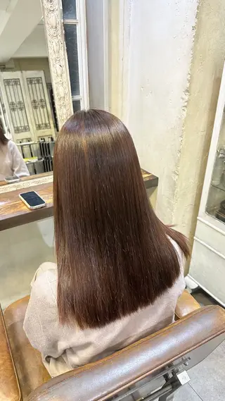 セミロング 大関 愛覇のヘアスタイル