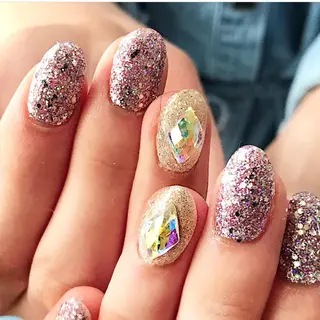 ネイル 渋谷/チップ長さ出し 👑アプレgel-xのネイルデザイン