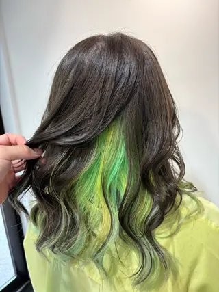 セミロング カラー メンズ特化✨パーマ Atria横浜コンダのヘアスタイル