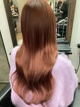 ロング カラー ✨最安値✨エクステ カラー🌼つきな🌼のヘアスタイル