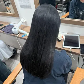 セミロング ルナ🫐縮毛矯正 🫐髪質改善のヘアスタイル