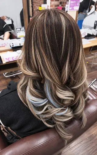 ロング カラー 専業カラーリスト三木 敏嵩のヘアスタイル
