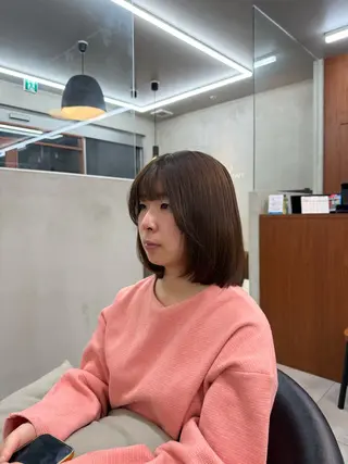 ミディアム 長谷部 友香のヘアスタイル