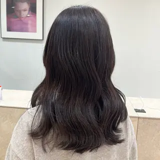 セミロング 🫧透明感カラー🫧 大橋美優のヘアスタイル