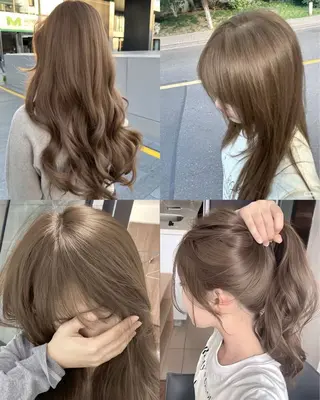 ミディアム カラー 銀座/韓国レイヤー/ 艶カラー🍓原田侑依のヘアスタイル