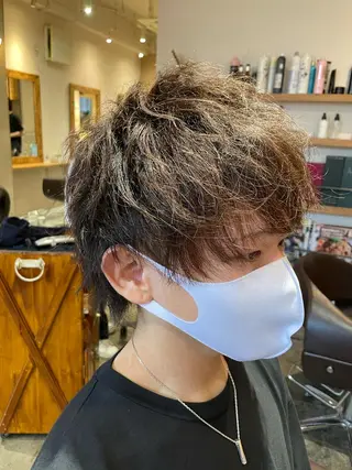 メンズ 優真/難波で 1番パーマが上手いのヘアスタイル