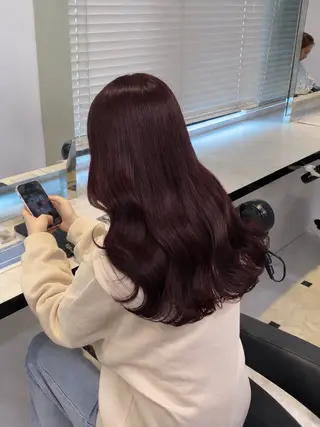 セミロング ♥️韓国風透明感 暖色misa♥️のヘアスタイル