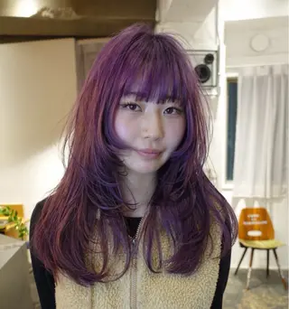 ロング カラー 池田 早希のヘアスタイル