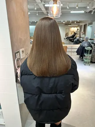 セミロング ハイトーン×似合わせ 🌱中川慎之介のヘアスタイル