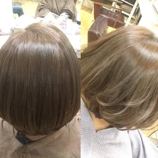 ショート ミディアム カラー 縮毛矯正・髪質改善 支持No1🫧北島のヘアスタイル