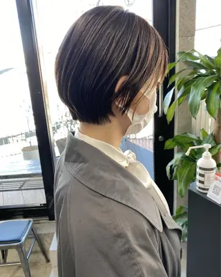 ショート カラー パーマ OVER→三軒茶屋 /縮毛矯正・髪質改善のヘアスタイル