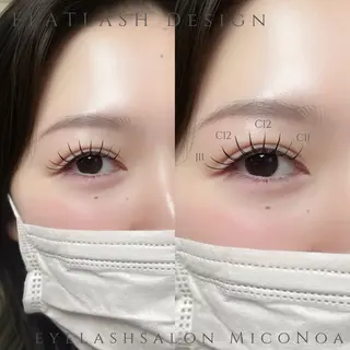 マツエク・マツパ MicoNoa Asamiのマツエク・マツパデザイン