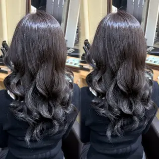 セミロング カラー ⠀ 流菜のヘアスタイル