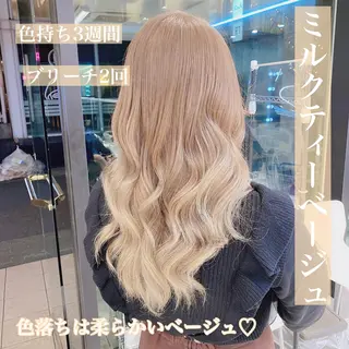 ロング ヘアアレンジ メンズ キッズ マツエク・マツパ ブリーチの髪様 MASATOのヘアスタイル