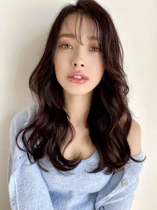 ロング カラー 仙台Ｉ韓国レイヤー Ｉ髪質改善Ｉ伊藤拓海のヘアスタイル