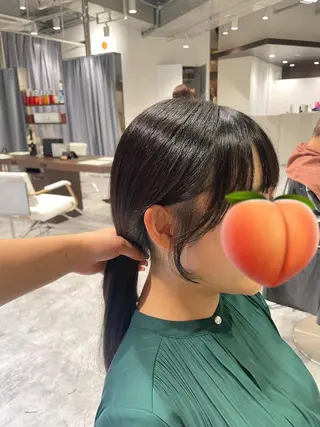 セミロング 縮毛矯正特化🩰 竹口はるかのヘアスタイル