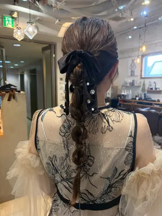 ロング カラー ヘアアレンジ cana 札幌レイヤースタイルのヘアスタイル