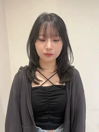 ロング 工藤 梨花のヘアスタイル