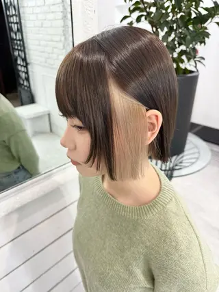 ショート カラー 札幌ブリーチカラー/ ダブルカラー/ドイのヘアスタイル