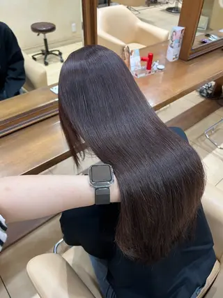 ロング カラー 菅沼 花琳のヘアスタイル