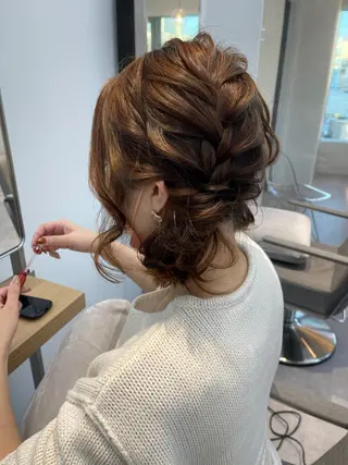 ショート カラー ヘアアレンジ Aloa透明感ヘア ♡kanami♡のヘアスタイル