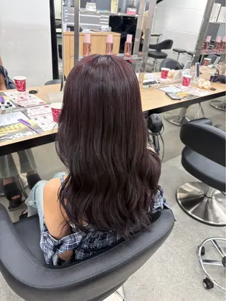 ロング miku/ラベンダー 透明感カラー🪻❤︎のヘアスタイル