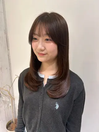 ロング カラー re view 日和のヘアスタイル