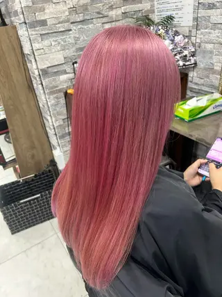 セミロング カラー ハイトーン Arphyのヘアスタイル