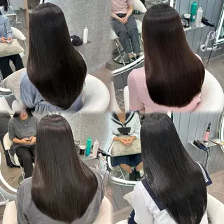 ロング ヘアアレンジ 大宮縮毛矯正🩵 レイヤー 佐藤和のヘアスタイル