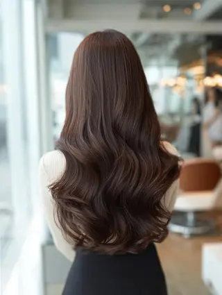 セミロング 絶対可愛い🍎透明感 カラーあります✨蕾祁のヘアスタイル