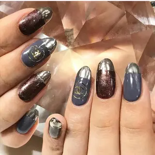 ネイル 渋谷/チップ長さ出し 👑アプレgel-xのネイルデザイン