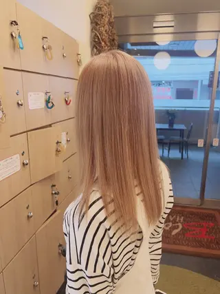 ロング カラー 🤍髪質改善/酸熱× 艶カラー🤍🫧リサのヘアスタイル