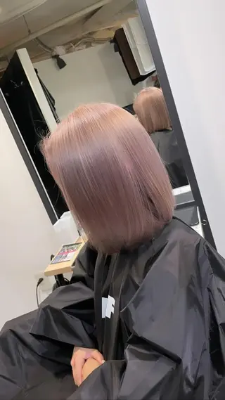 ミディアム カラー 難波ブリーチカラー 伊藤洋輝のヘアスタイル