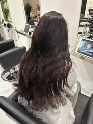 ロング カラー レイヤーカット🎀× 韓国風🇰🇷正源のヘアスタイル