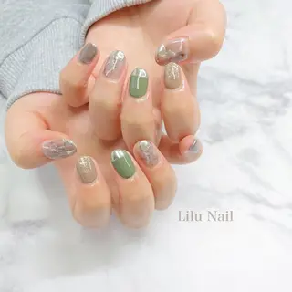 ネイル モチの良さ◉ フィルインネイル♡のネイルデザイン