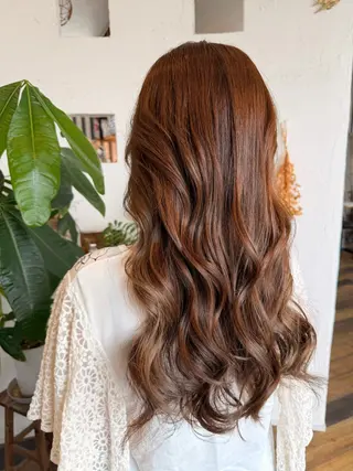 ロング カラー 🌸小掛🌸 豊橋外国人風カラーのヘアスタイル