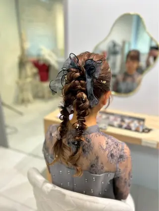 ヘアアレンジ 🎀ゆづき🫧 透明感/アレンジ💖のヘアスタイル