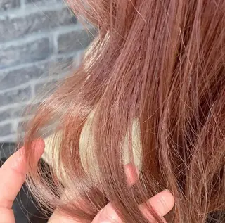 ミディアム カラー パーマ ヘアアレンジ マツエク・マツパ まろやかベージュ／ JOのヘアスタイル