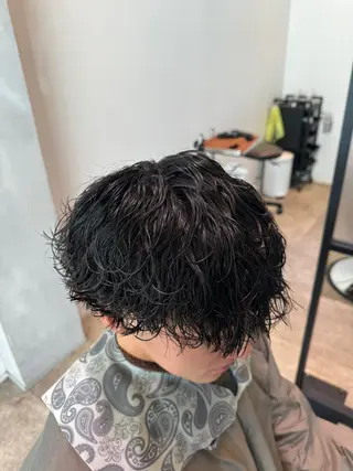 ショート パーマ メンズ メンズパーマ特化/ むらたのヘアスタイル