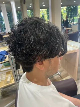 パーマ メンズ 小林 純一郎のヘアスタイル